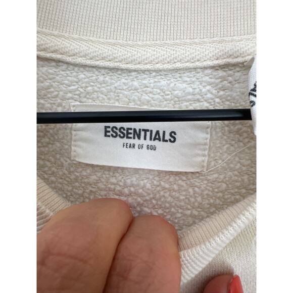 Essentials Fear Of God Off White/Cream Crewneck Sweatshirt in -M - Picture 5 of 8